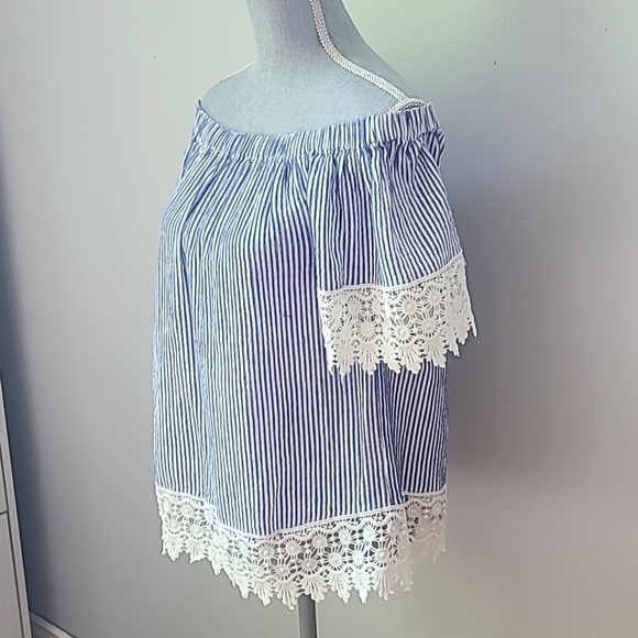 Anthropologie Bishop and Young St. Tropaz Off the Shoulder Top - Picture 3 of 12